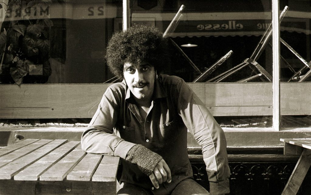 Remembering Phil Lynott ahead of his 65th Birthday. Irish Rock Singer with Thin Lizzy Phil Lynott in Dublin. 1984 Pic Photocall Ireland