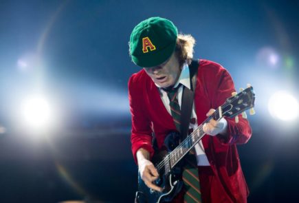 AC/DC's Angus Young (Image: © Pedro Gomes, Redferns. Source: loudersound.com)